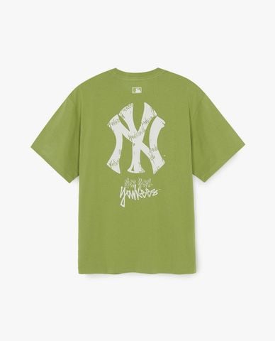  MLB - Áo thun unisex cổ tròn tay ngắn Basic Mega Street Logo 