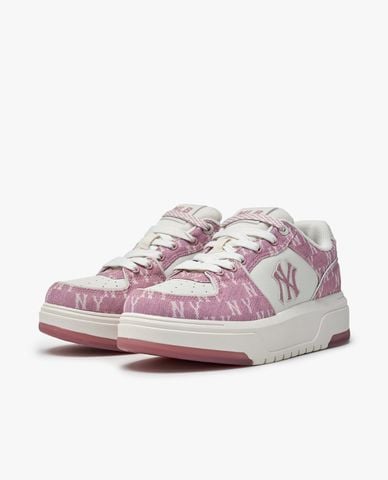  MLB - Giày sneakers unisex cổ thấp Chunky Liner Denim Monogram 