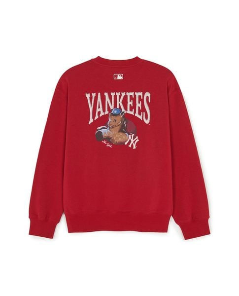  MLB - Áo sweatshirt unisex cổ tròn tay dài New Year Horse 