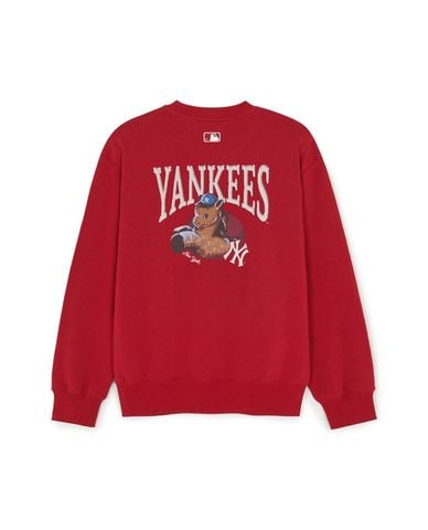  MLB - Áo sweatshirt unisex cổ tròn tay dài New Year Horse 