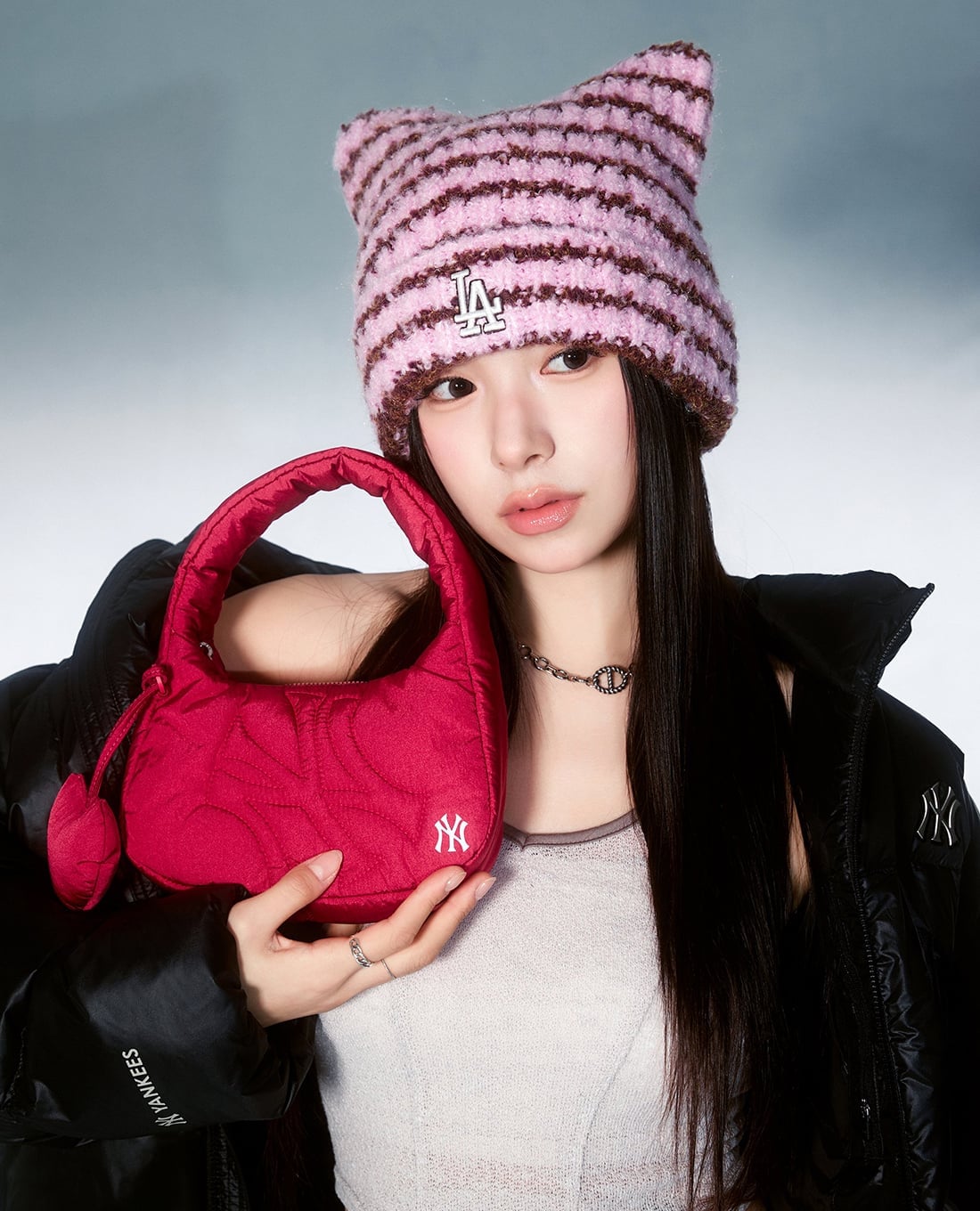 MLB - Túi xách nữ chần bông Basic Sportive