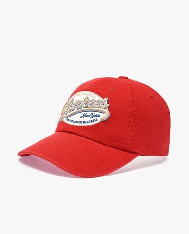  MLB - Nón bóng chày unisex Street Oval Cursive Unstructured 