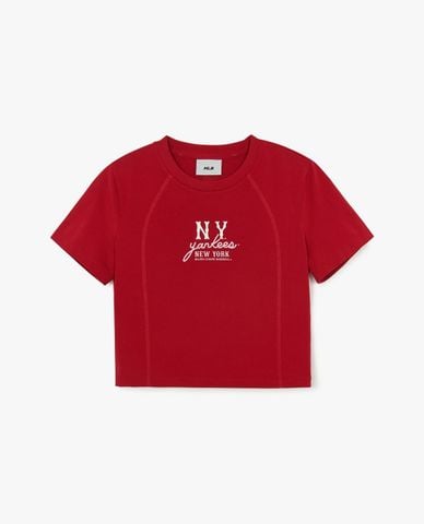  MLB - Áo croptop nữ Basic Coopers Slim 