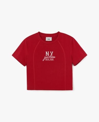  MLB - Áo croptop nữ Basic Coopers Slim 