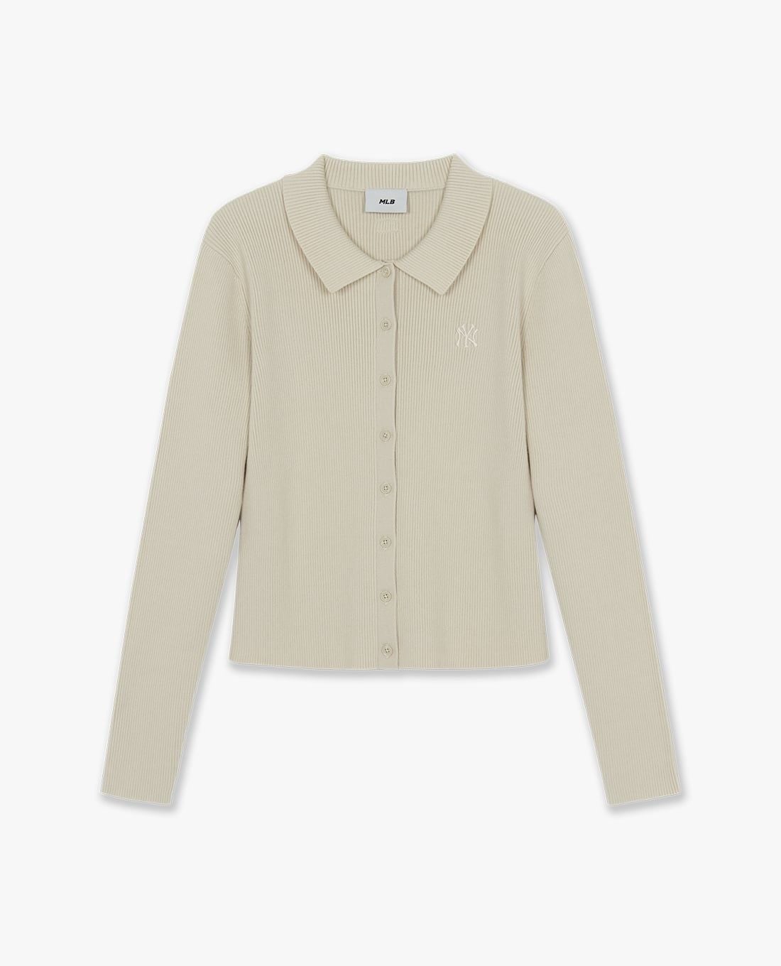 MLB - Áo khoác cardigan nữ cổ bẻ tay dài Basic