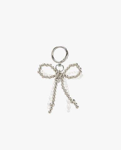  MLB - Móc khóa túi xách nữ Double Beads Ribbon 