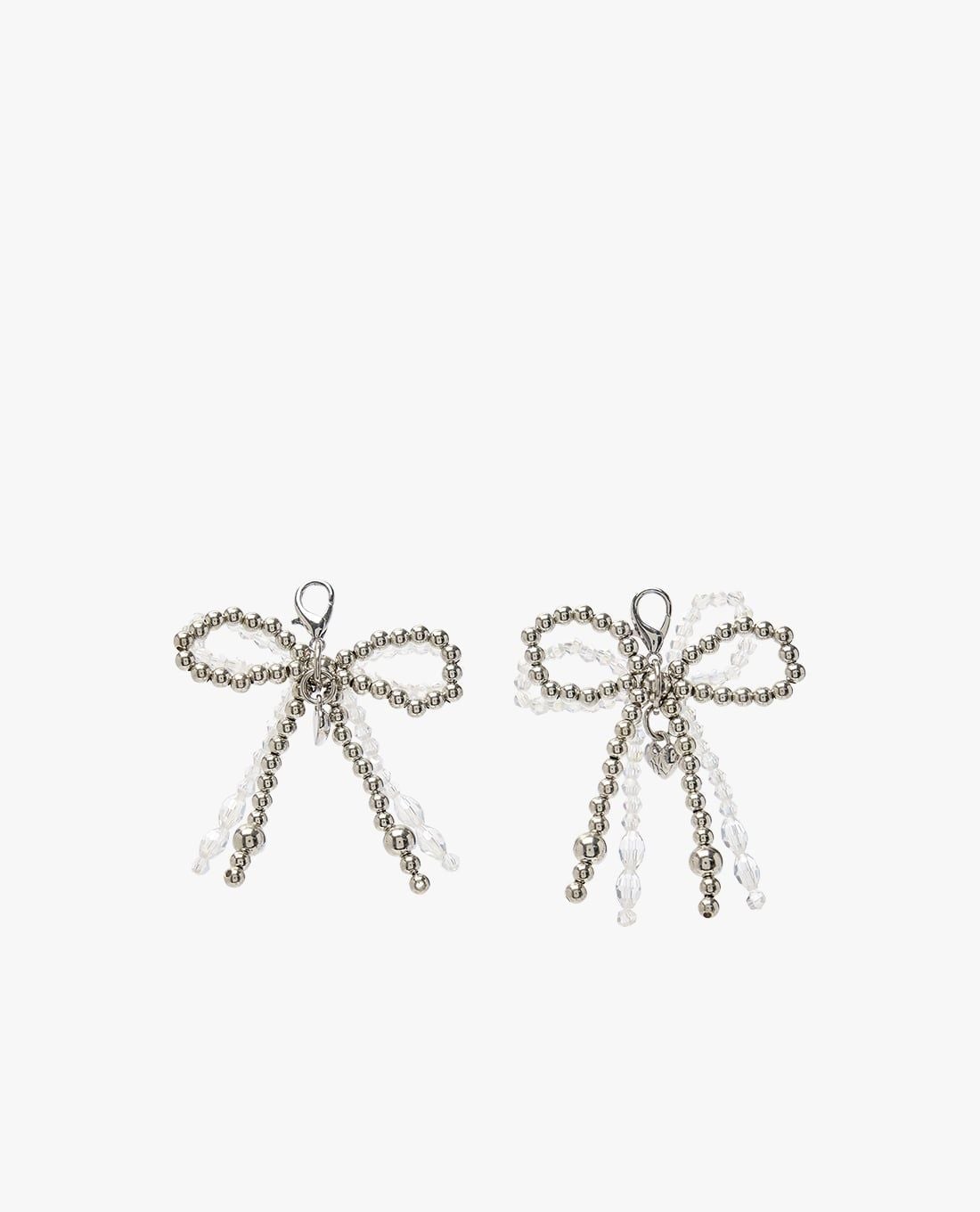 MLB - Charm nữ trang trí giày Double Beads Ribbon