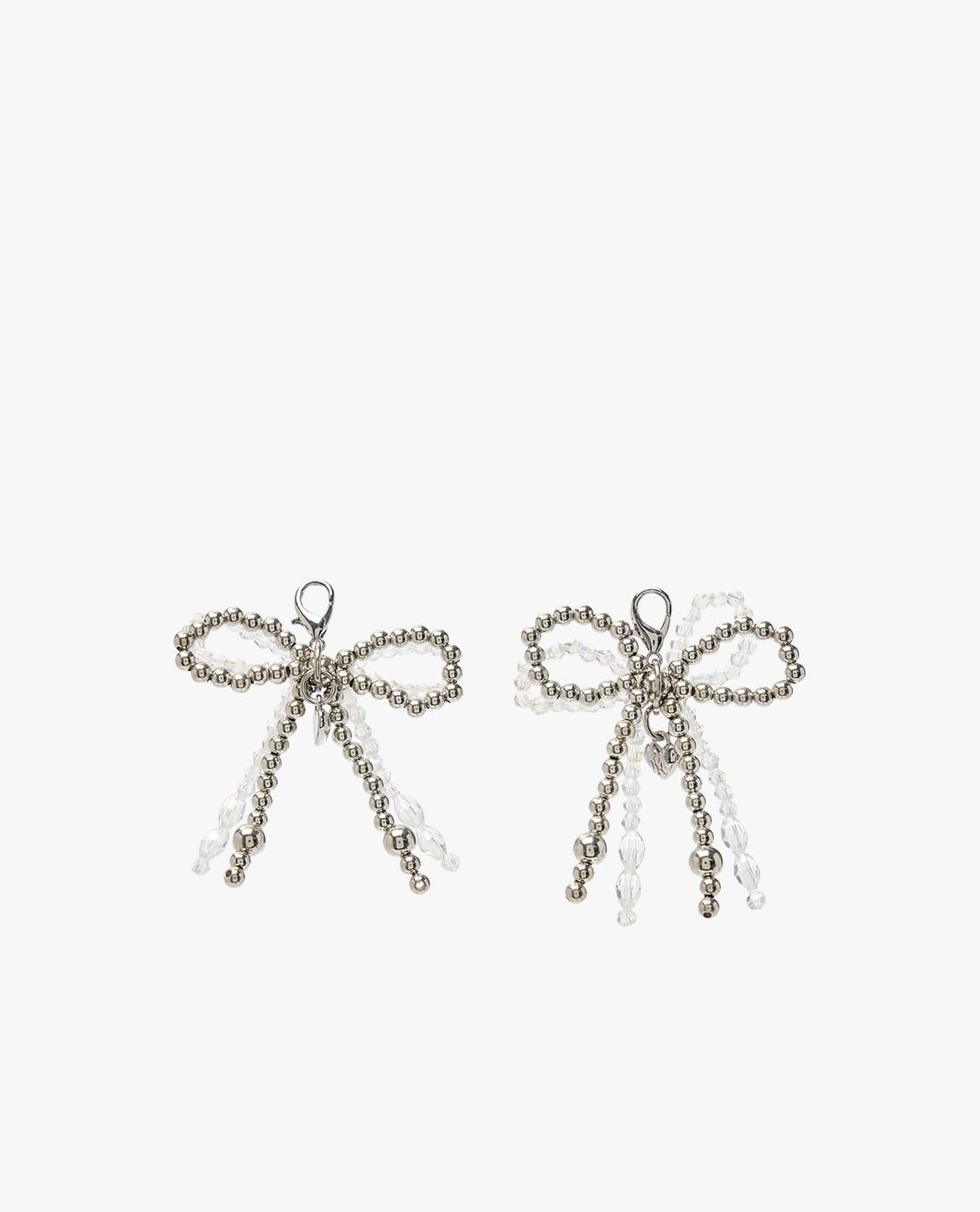MLB - Charm nữ trang trí giày Double Beads Ribbon