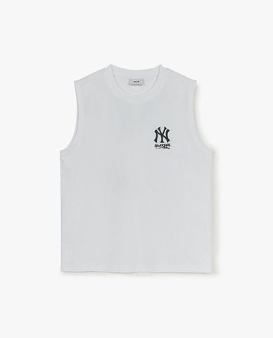  MLB - Áo ba lỗ unisex cổ tròn Basic Megalogonashi 
