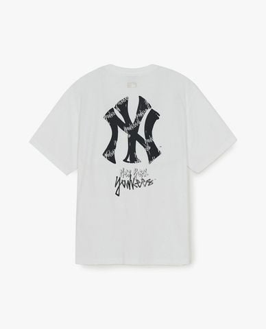  MLB - Áo thun unisex cổ tròn tay ngắn Basic Mega Street Logo 