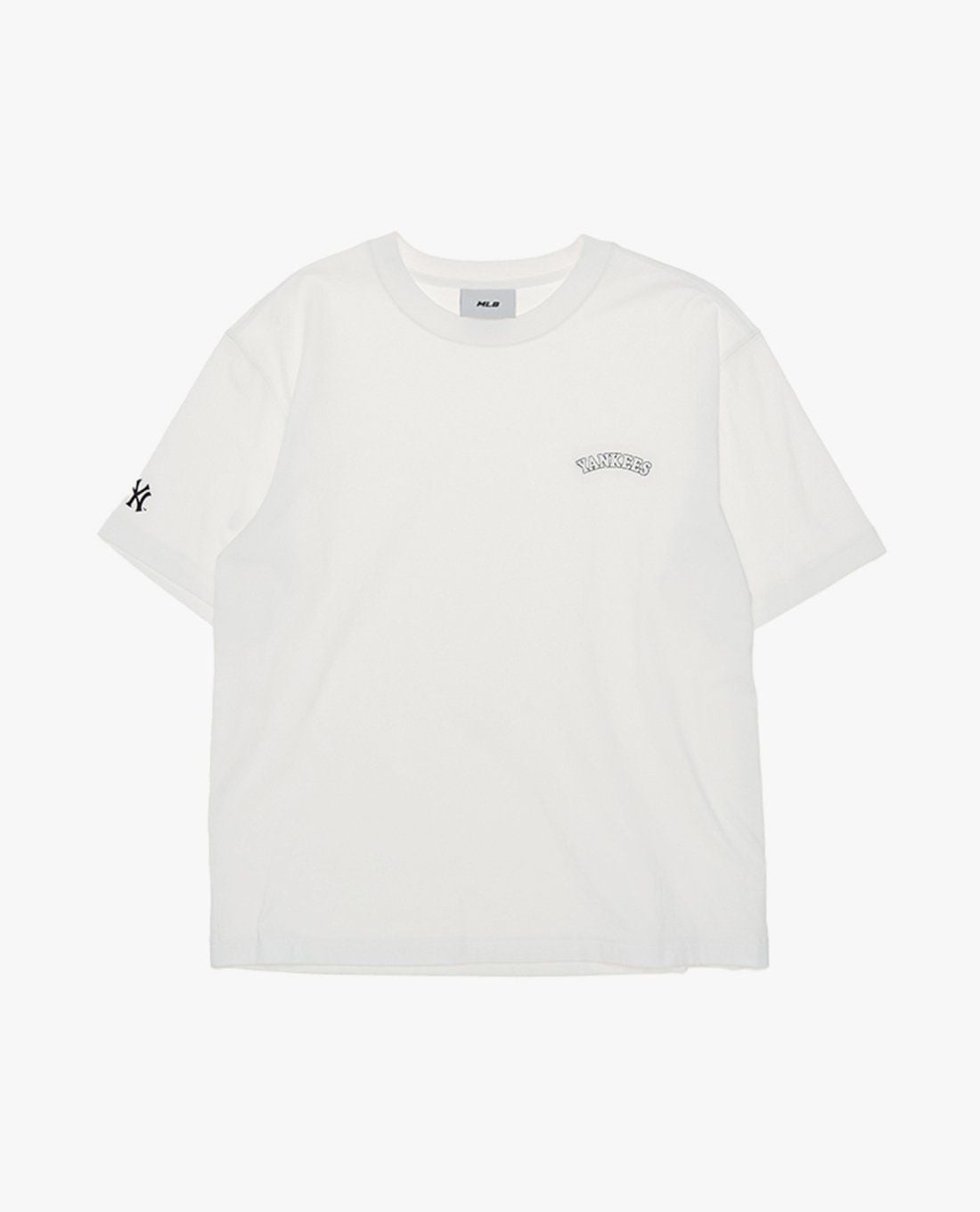 MLB - Áo thun unisex cổ tròn tay ngắn in logo