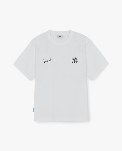  MLB - Áo thun unisex cổ tròn tay ngắn Karina Edition 