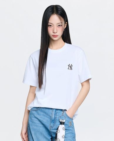  MLB - Áo thun unisex tay ngắn Small Logo 
