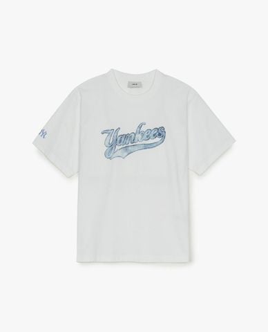  MLB - Áo thun unisex cổ tròn Denim Like Big Lux OverFit 