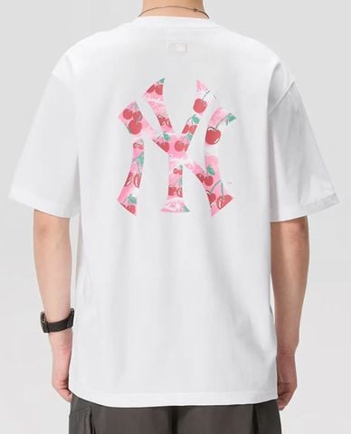  MLB - Áo thun unisex cổ tròn tay ngắn Summer Fruits 