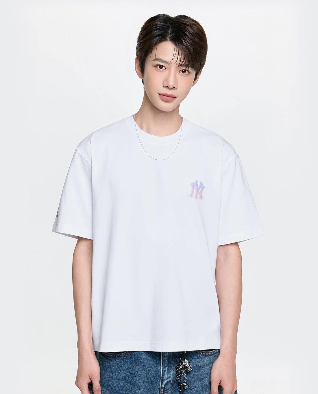 MLB - Áo thun unisex cổ tròn tay ngắn Bunny