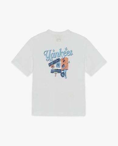  MLB - Áo thun unisex cổ tròn tay ngắn Colorful City 