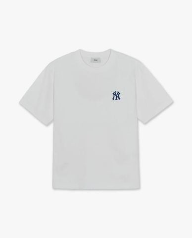  MLB - Áo thun unisex cổ tròn tay ngắn Signature Cap 