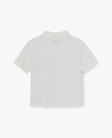  MLB - Áo polo nữ cổ bẻ tay ngắn Basic 