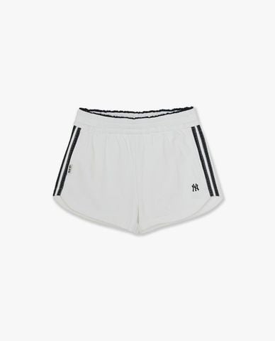  MLB - Quần short nữ ống rộng thêu logo Varsity 