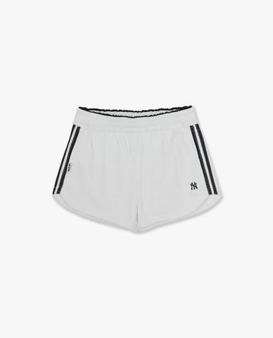  MLB - Quần short nữ ống rộng thêu logo Varsity 
