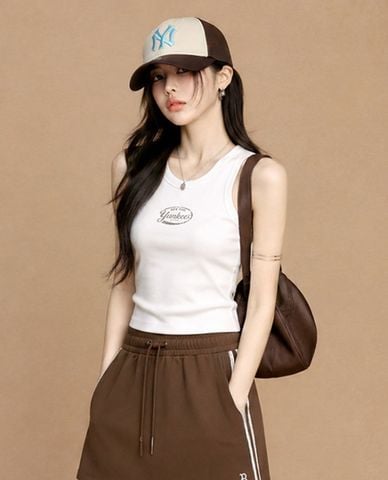  MLB - Áo ba lỗ nữ phom croptop Vintage 