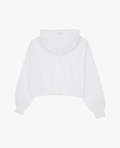  MLB - Áo khoác phối mũ nữ phom croptop Varsity 