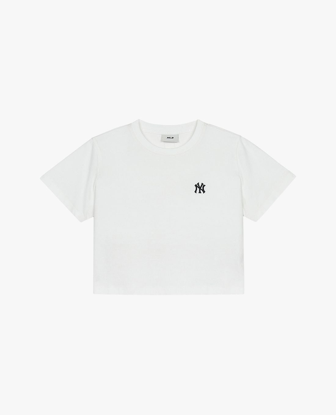 MLB - Áo croptop nữ cổ tròn tay ngắn Basic