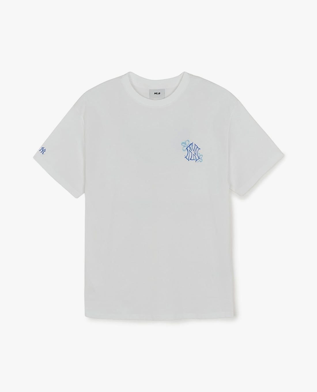 MLB - Áo thun nữ cổ tròn tay ngắn Flower Graphic