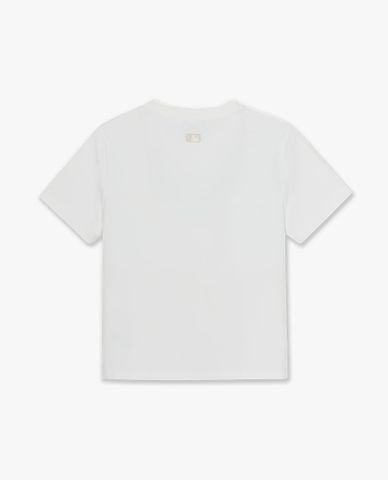  MLB - Áo thun nữ tay ngắn Leopard Heart Lettering 