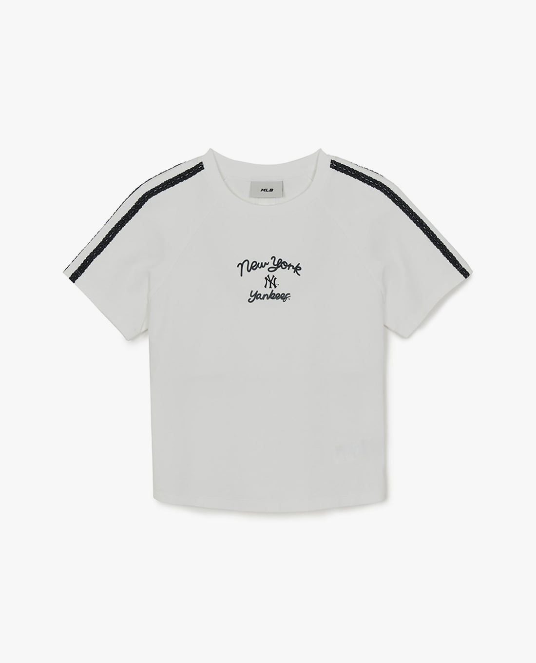 MLB - Áo croptop nữ tay ngắn phối viền Varsity
