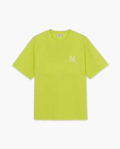  MLB - Áo thun unisex tay ngắn Vintage Letter Print 