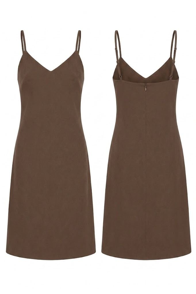  Váy Hai Dây Nữ Dáng Ôm Vải Linen 