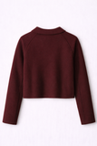  Áo Khoác Dạ Wool Dáng Boxy Crop 