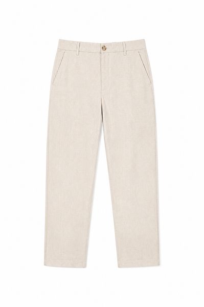  Quần Dài Nam Dáng Regular Vải Linen 