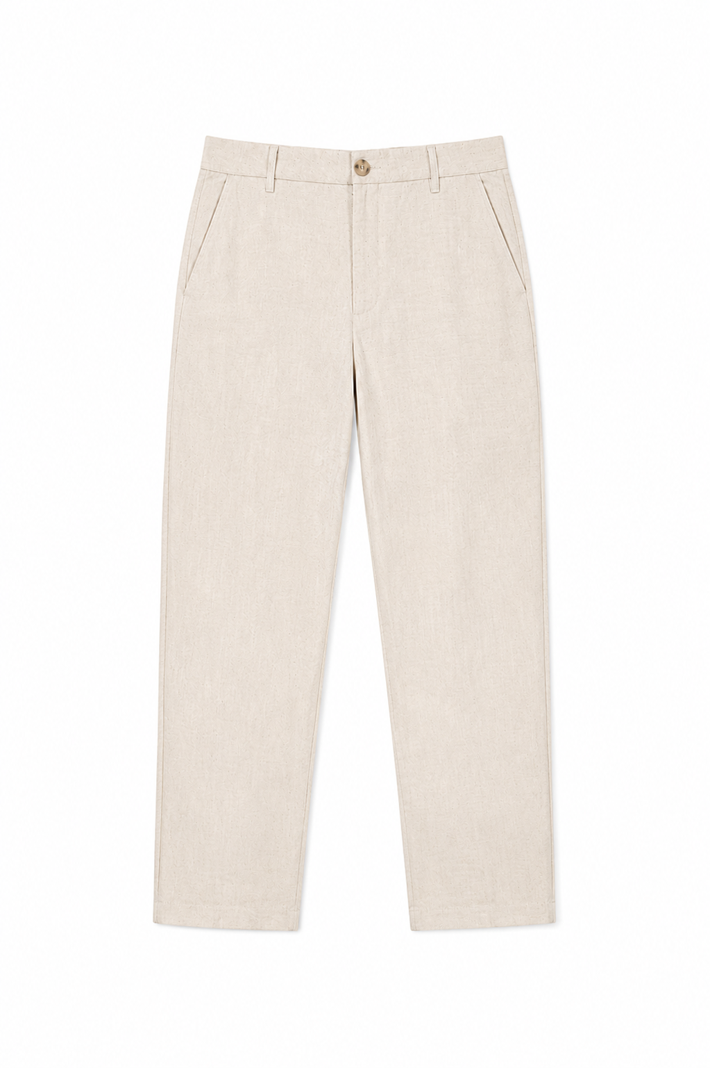  Quần Dài Nam Dáng Regular Vải Linen 