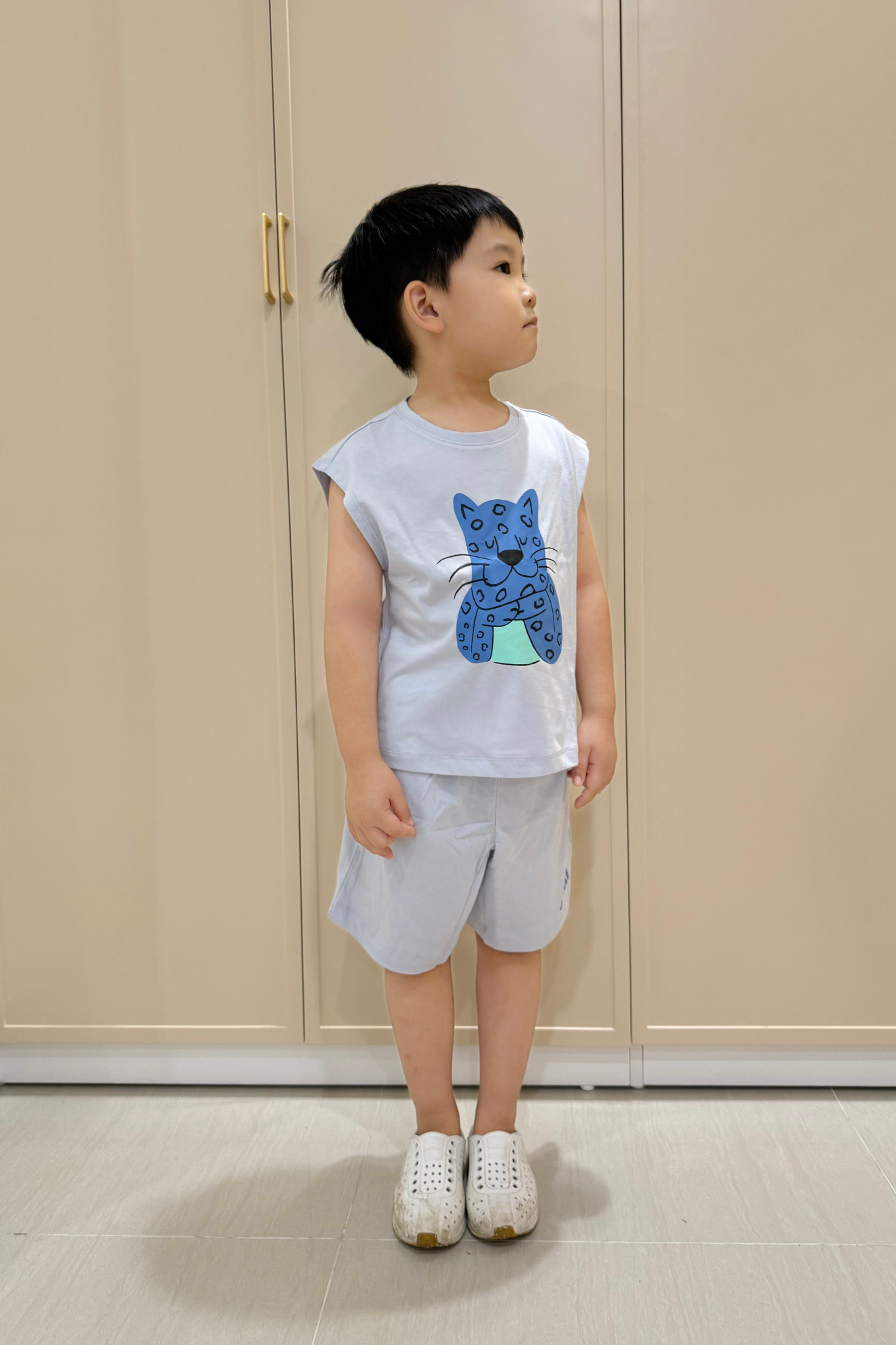  Bộ quần áo ở nhà bé trai in hình động vật dáng regular 