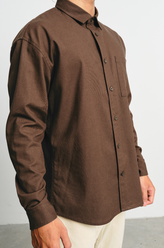  Áo Sơ Mi Nam dài tay vải Linen Dáng Regular 