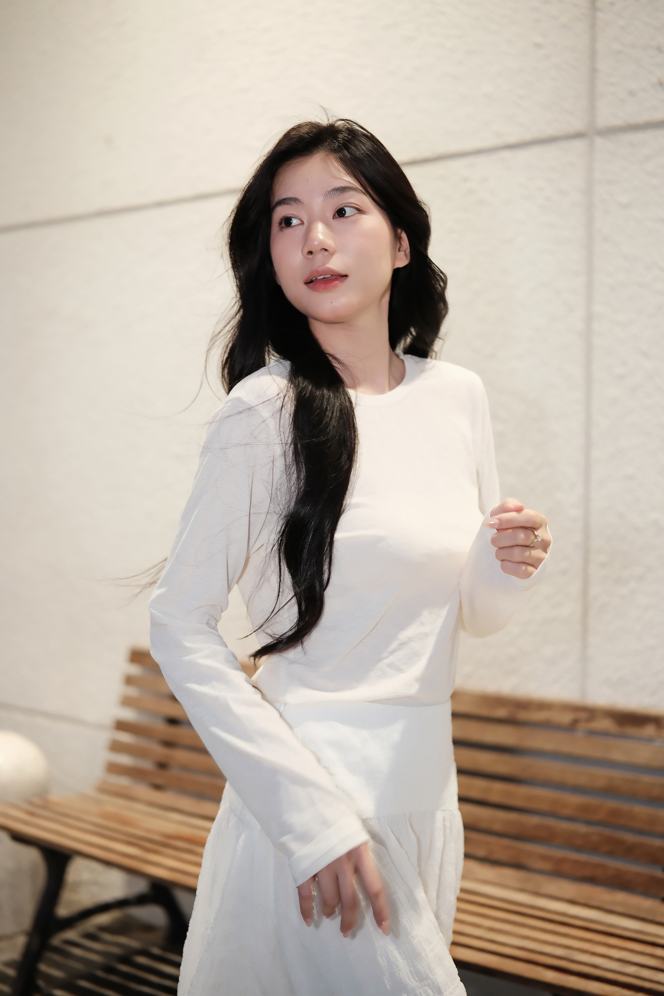  Áo dài tay nữ dáng ôm see-through 