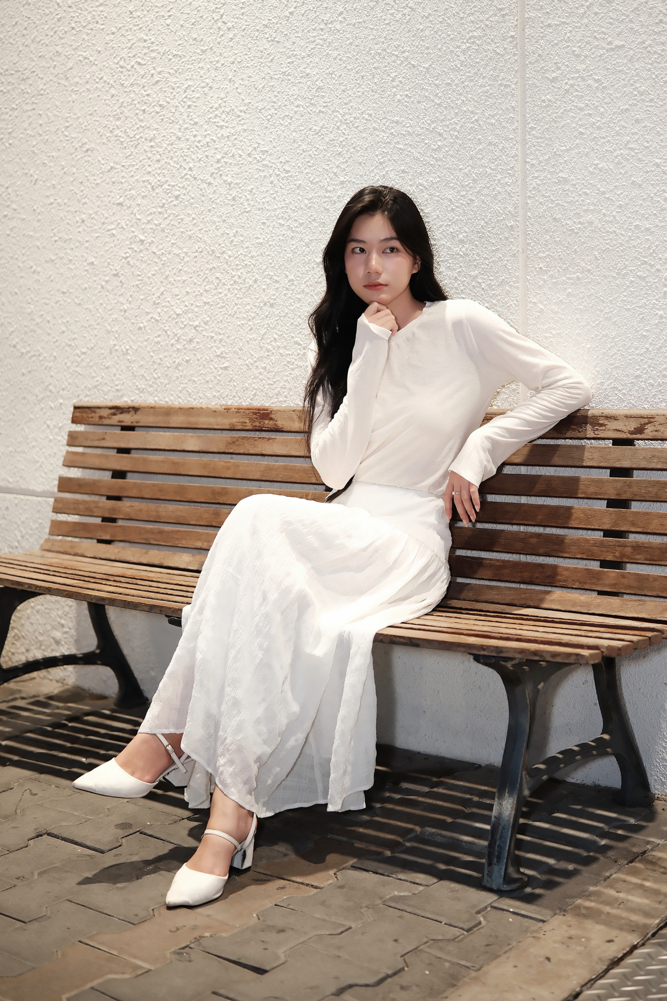  Áo dài tay nữ dáng ôm see-through 