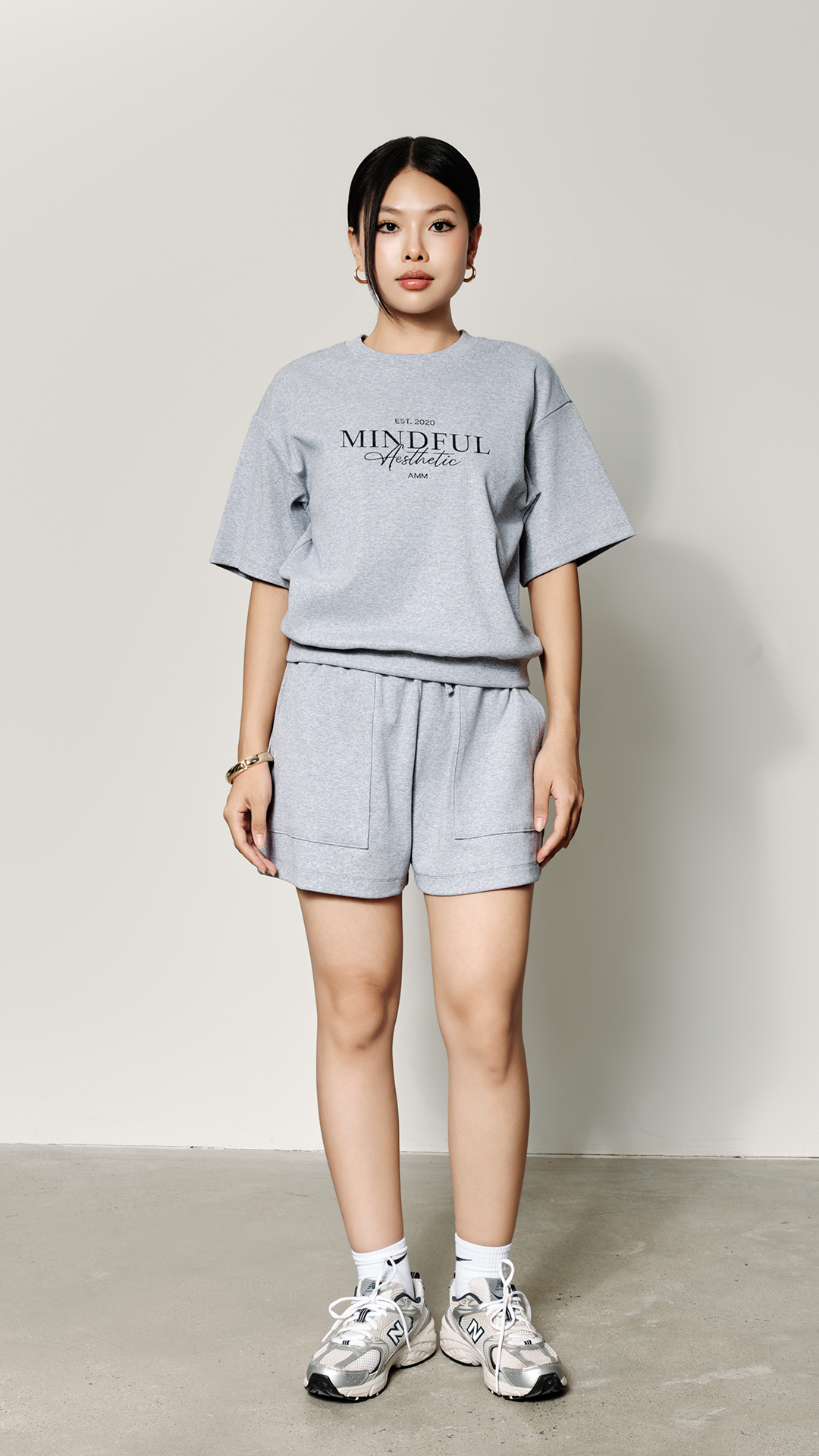  Set Bộ Nữ Dáng Ngắn Thêu Họa Tiết Vải Rib 