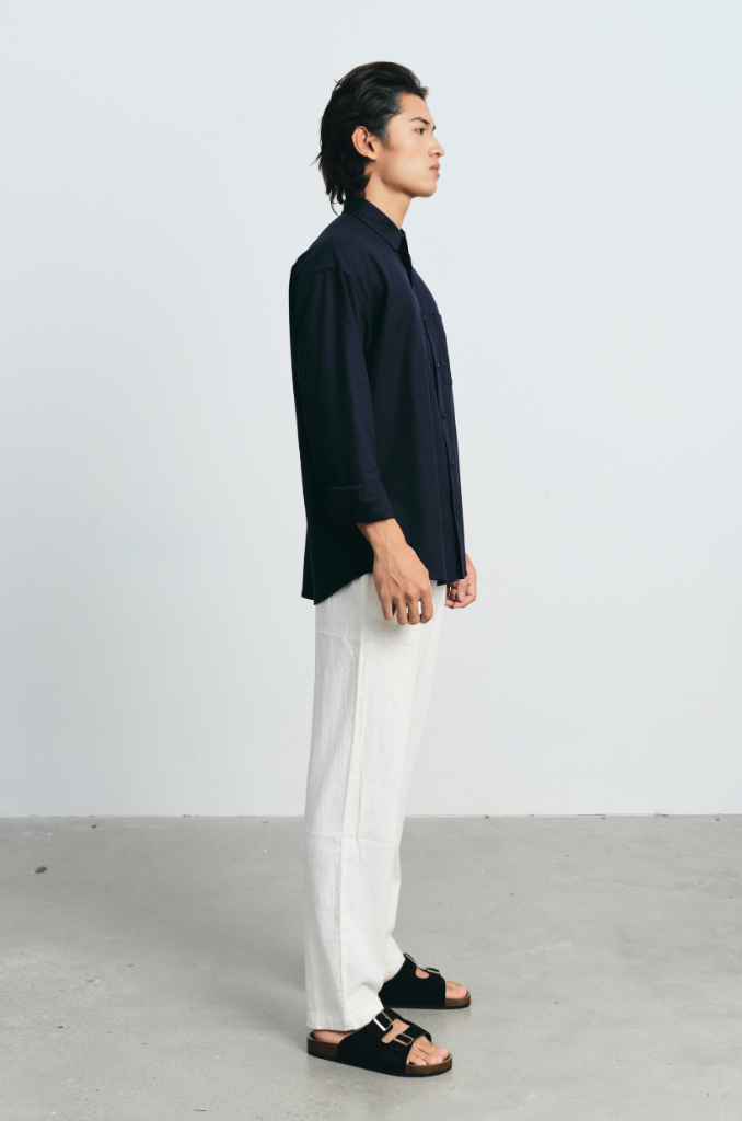  Áo Sơ Mi Nam dài tay vải Linen Dáng Regular 