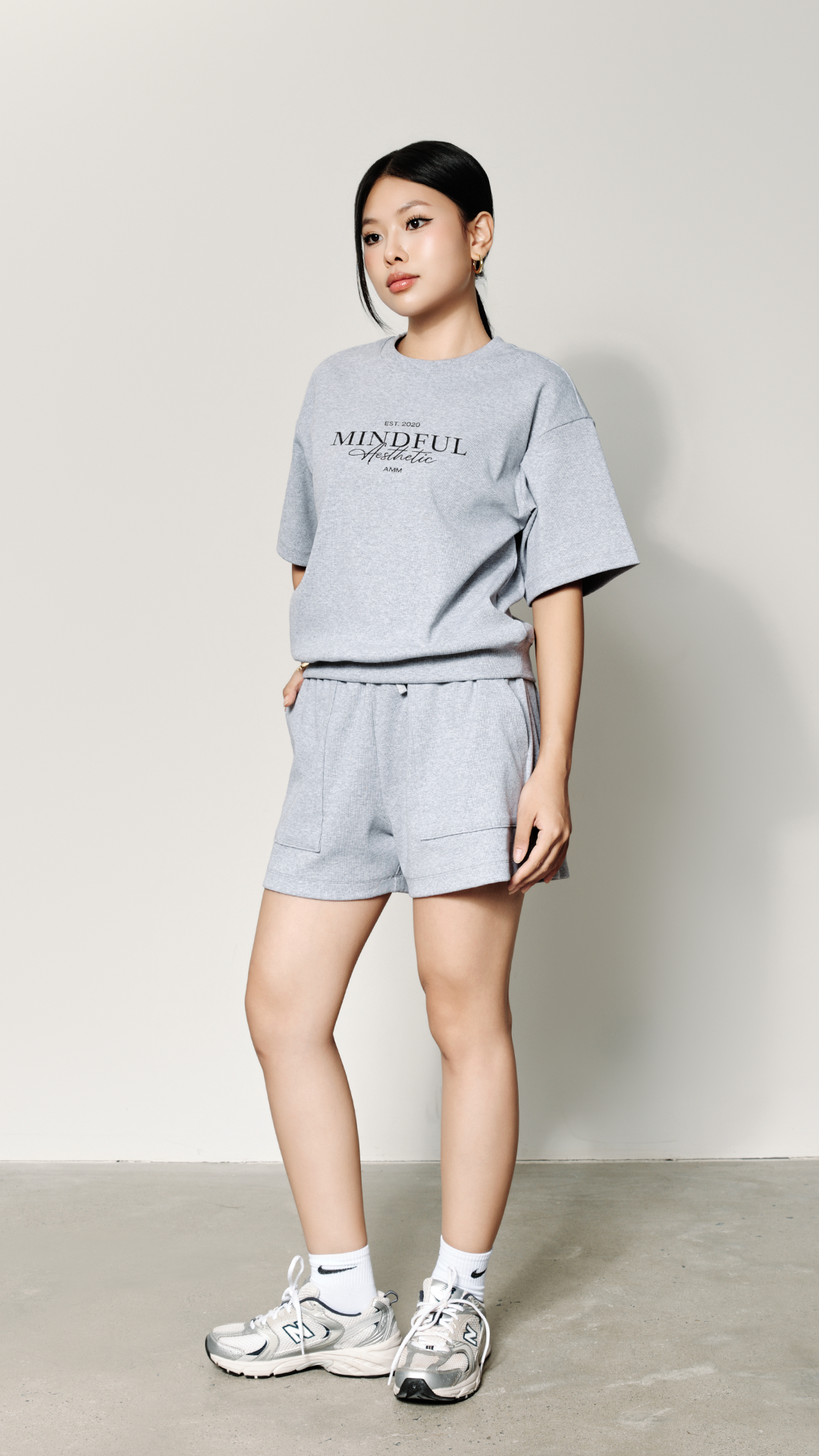  Set Bộ Nữ Dáng Ngắn Thêu Họa Tiết Vải Rib 