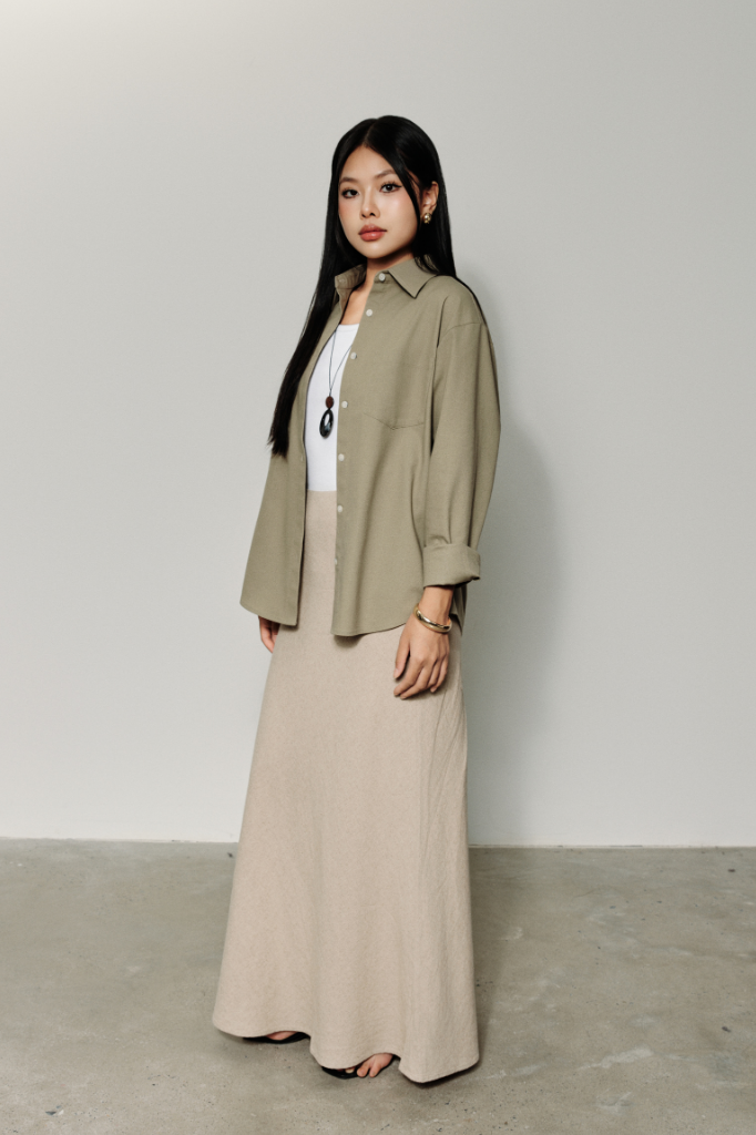  Áo Sơ Mi Nữ Linen Dáng Regular 