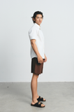  Quần Shorts Nam vải Linen dáng ngắn cạp chun 