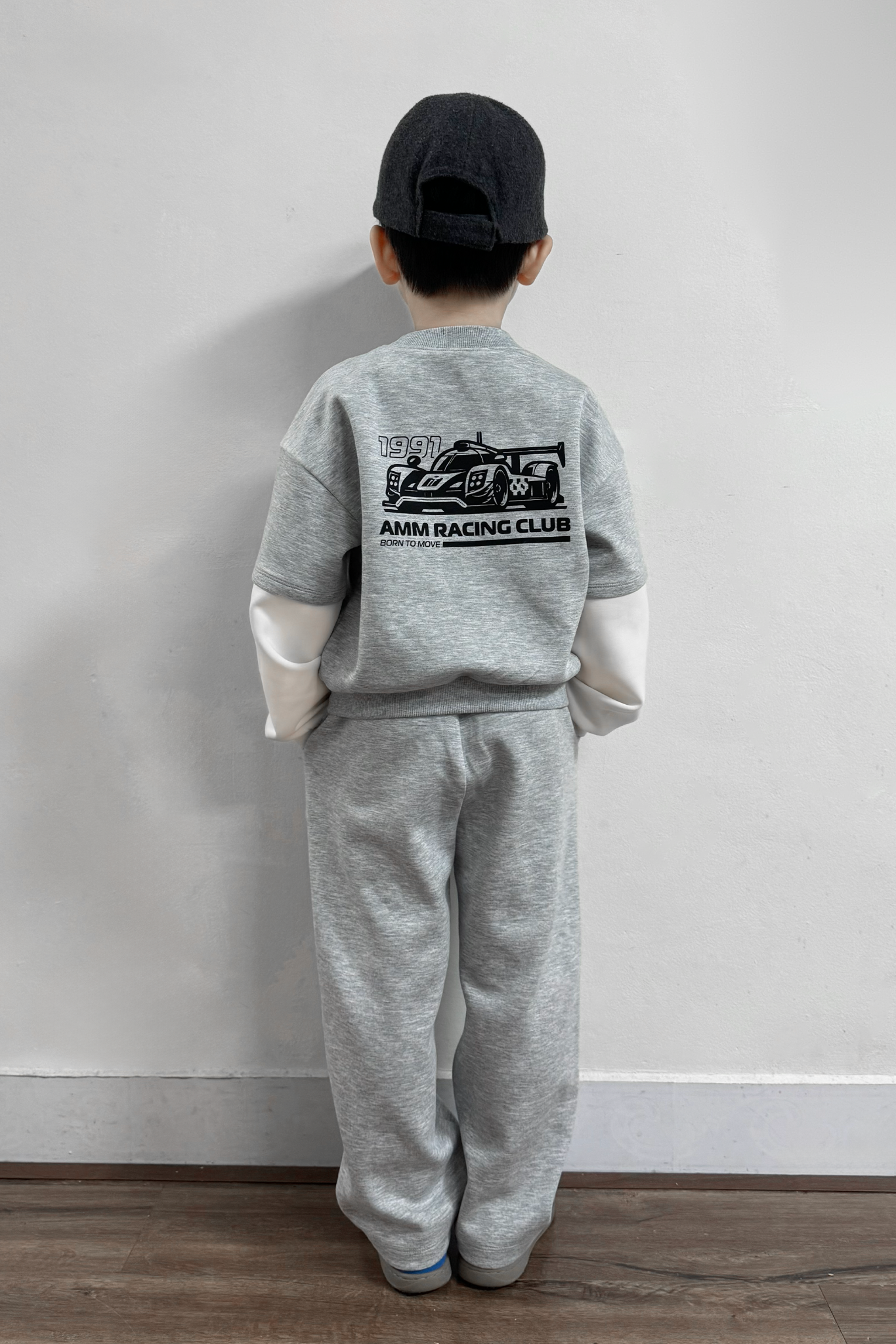  Set Bé Trai Phối Tay In Họa Tiết Vải Scuba 