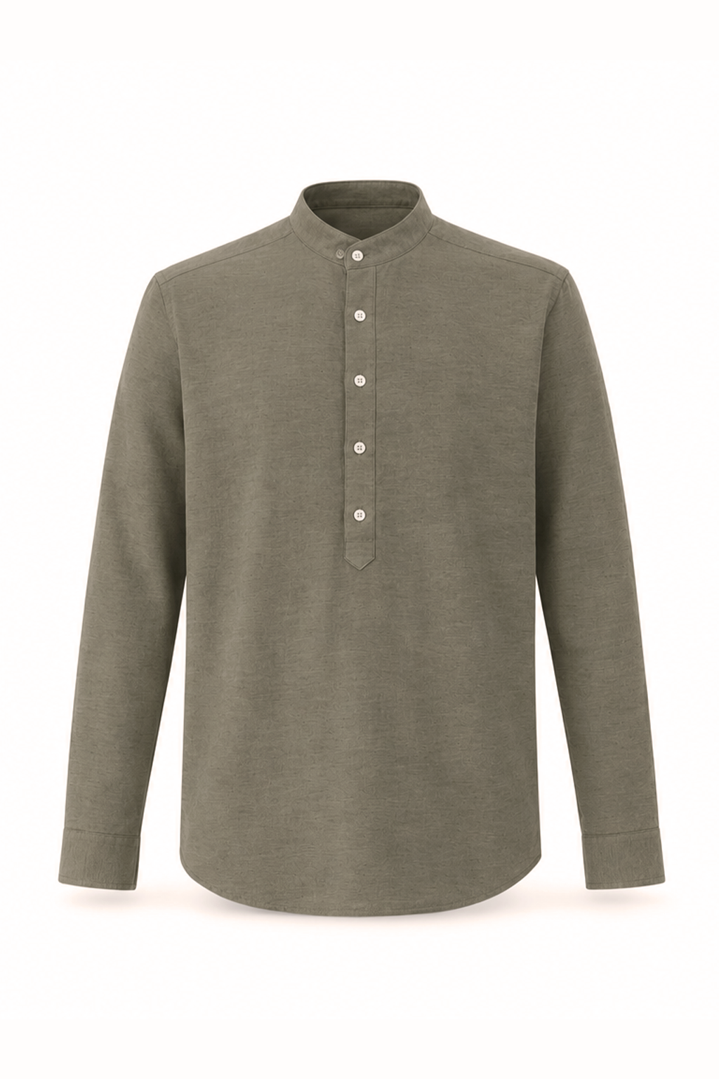  Áo Sơ Mi Nam Cổ Tàu Dáng Suông Vải Linen 