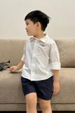  Áo sơ mi Bé Trai dài tay vải Oxford 
