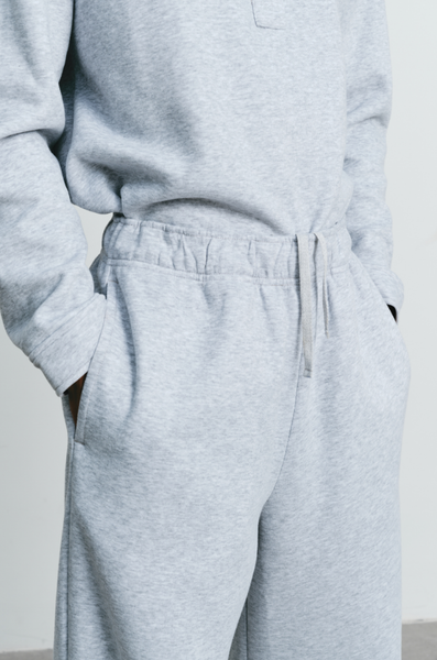  Quần dài Nam vải nỉ hai da dáng Suông rộng 