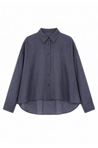  Áo Sơ Mi Nữ Dáng Rộng Vải Linen Visco 
